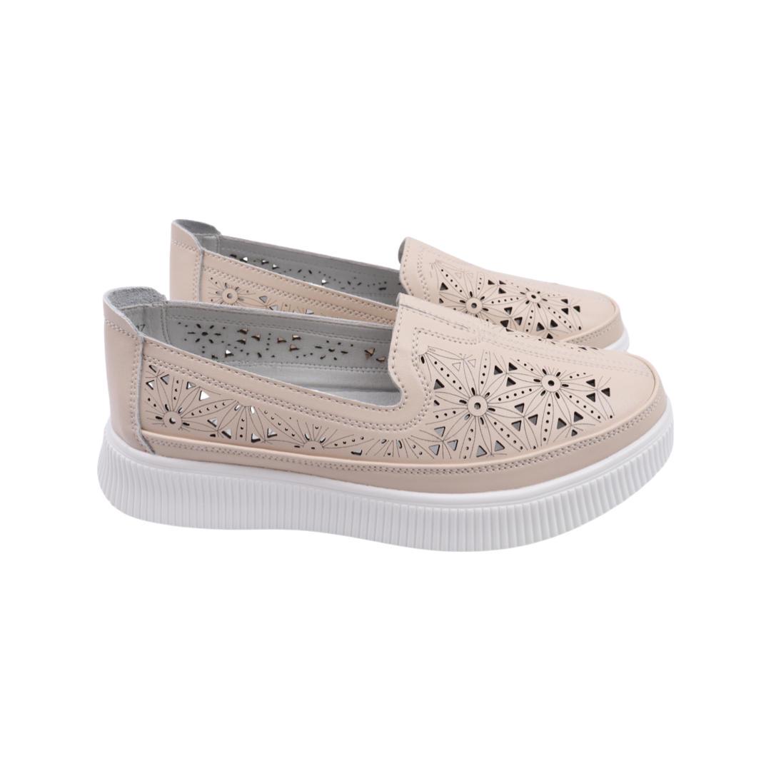 Туфли женские Li Fexpert из кожи р. 36 Бежевый (897-22LTCP)