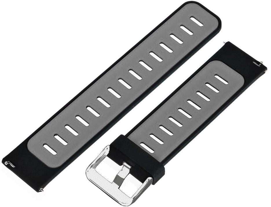 Ремешок Traf для Amazfit Pop 3S/3R Black Grey (34469-53) - фото 2 Ремешок Traf для Amazfit Pop 3S/3R Black Grey (34469-53) - фото 2