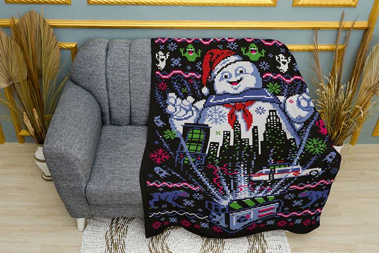 Плед плюшевый Ghostbusters There Is No Santa Only Zuul однослойный 135х150 см (114474)