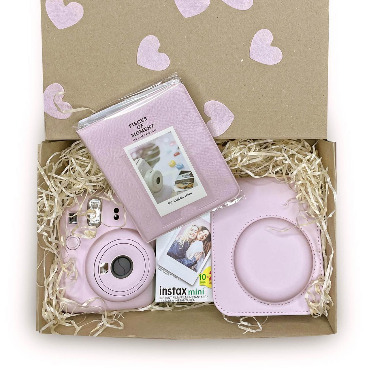 Подарочный набор Fujifilm Instax Mini 12 фотобумага 20 шт./чехол/фотоальбом 64 фото Розовый Подарочный набор Fujifilm Instax Mini 12 фотобумага 20 шт./чехол/фотоальбом 64 фото Розовый
