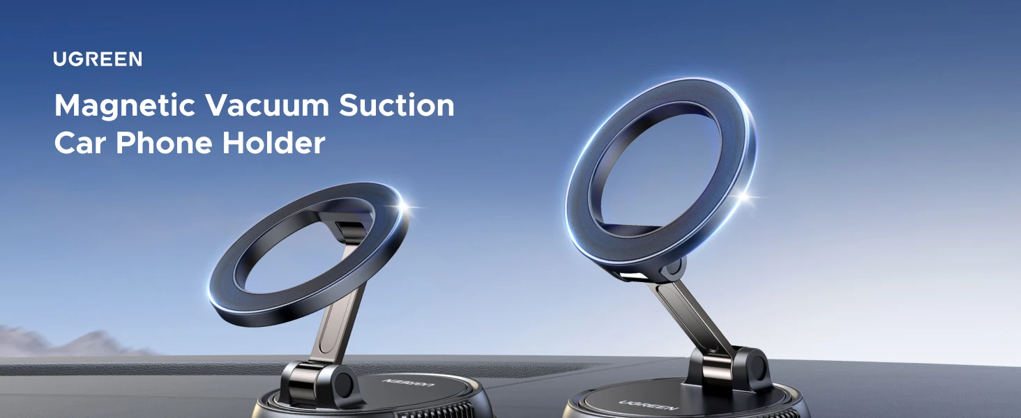Магнитный крепеж для телефона UGREEN LP926 360° на присоске для приборной панели Magsafe Black (65187) - фото 3