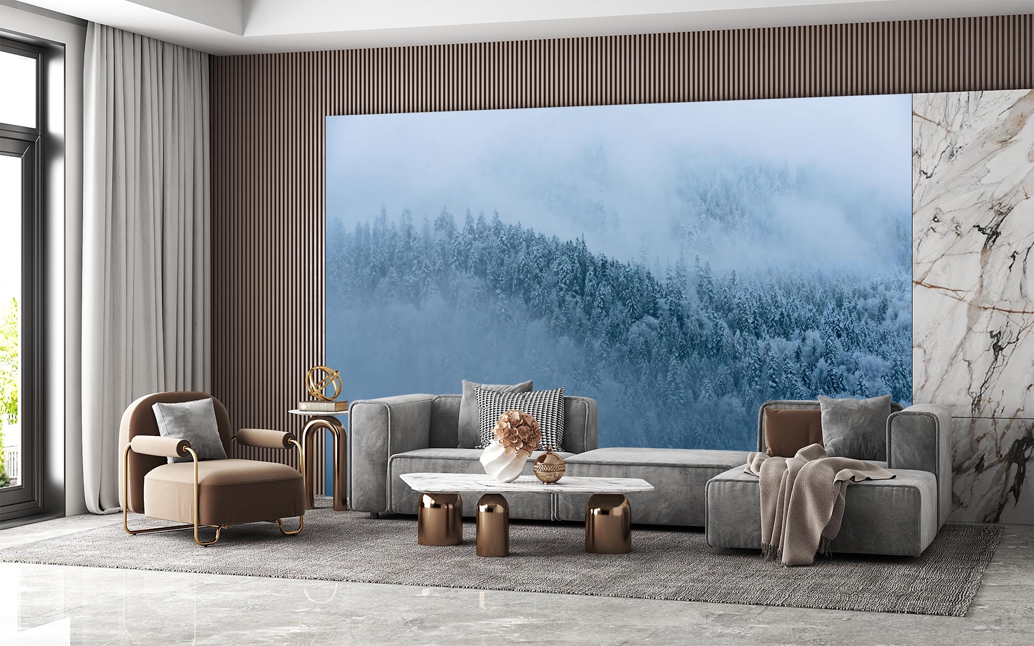 Фотообои флизелиновые Upstream Зимний лес 180х120 см (S5NTR-114/2) - фото 5