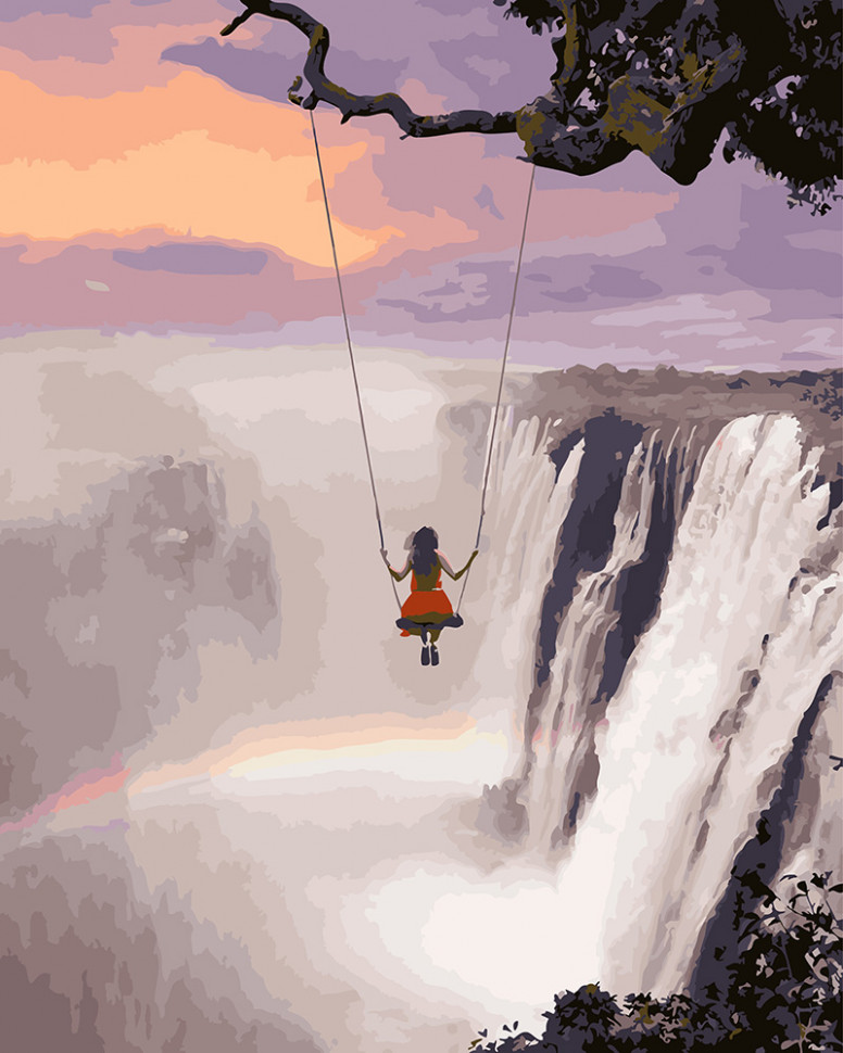 Картина по номерам Brushme Миг над водопадом (GX27935)