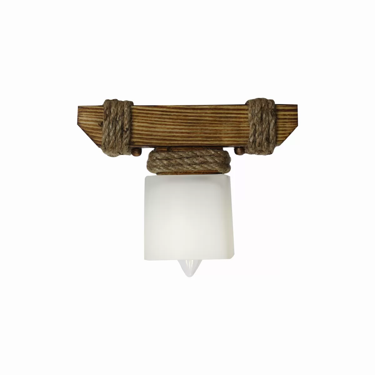 Деревянная люстра Sirius светлый обжиг на 1 плафон (S7091/1)