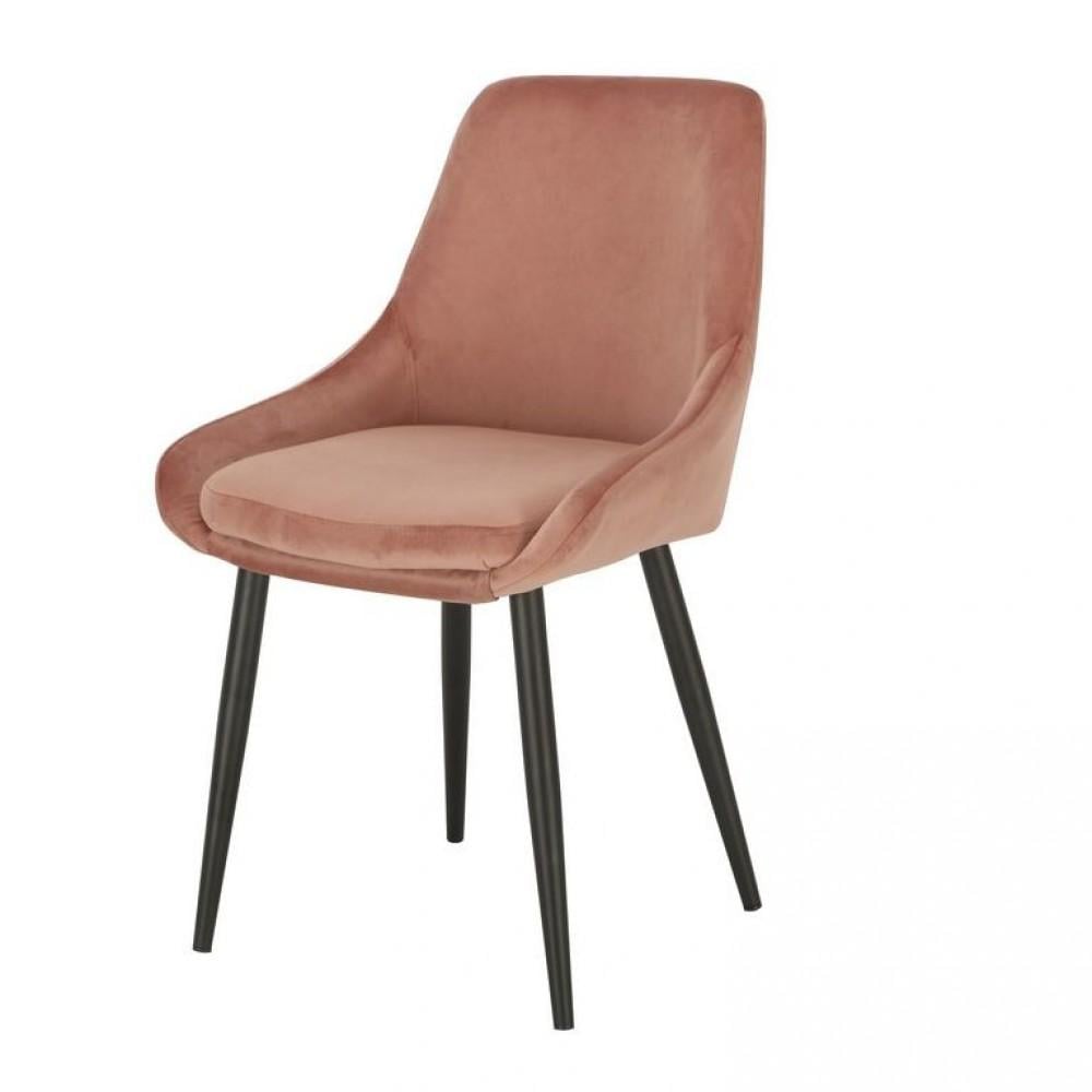 Стул Vetro Mebel N-49 Пудровый/Черный металл