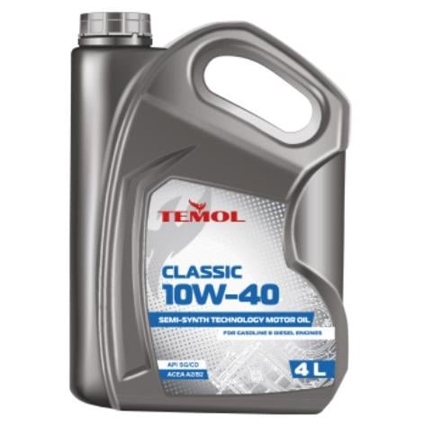Масло TEMOL Classic 10W-40 API SG/CD ACEA A2/B2 4 л (99900069)