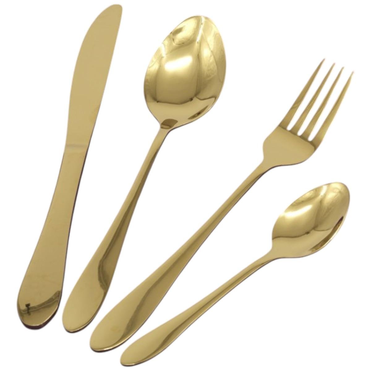 Набір столових приладів A-PLUS 24 предмети Gold (1421)