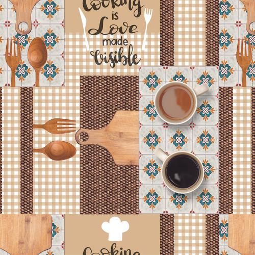 Клейонка Stenson Strong MA-5028 ущільнена на нетканій основі 1,37х20 м