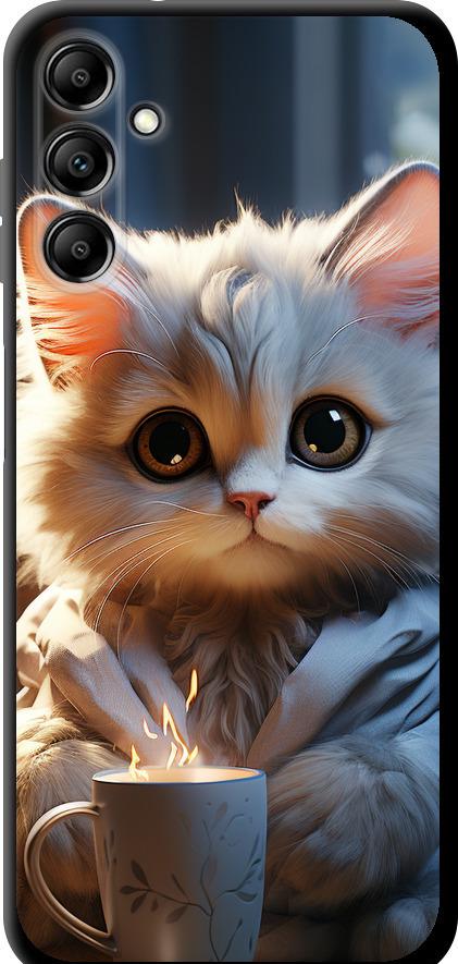 Чохол на Samsung Galaxy A14 A145F Білий кіт (5646b-2937-42517)