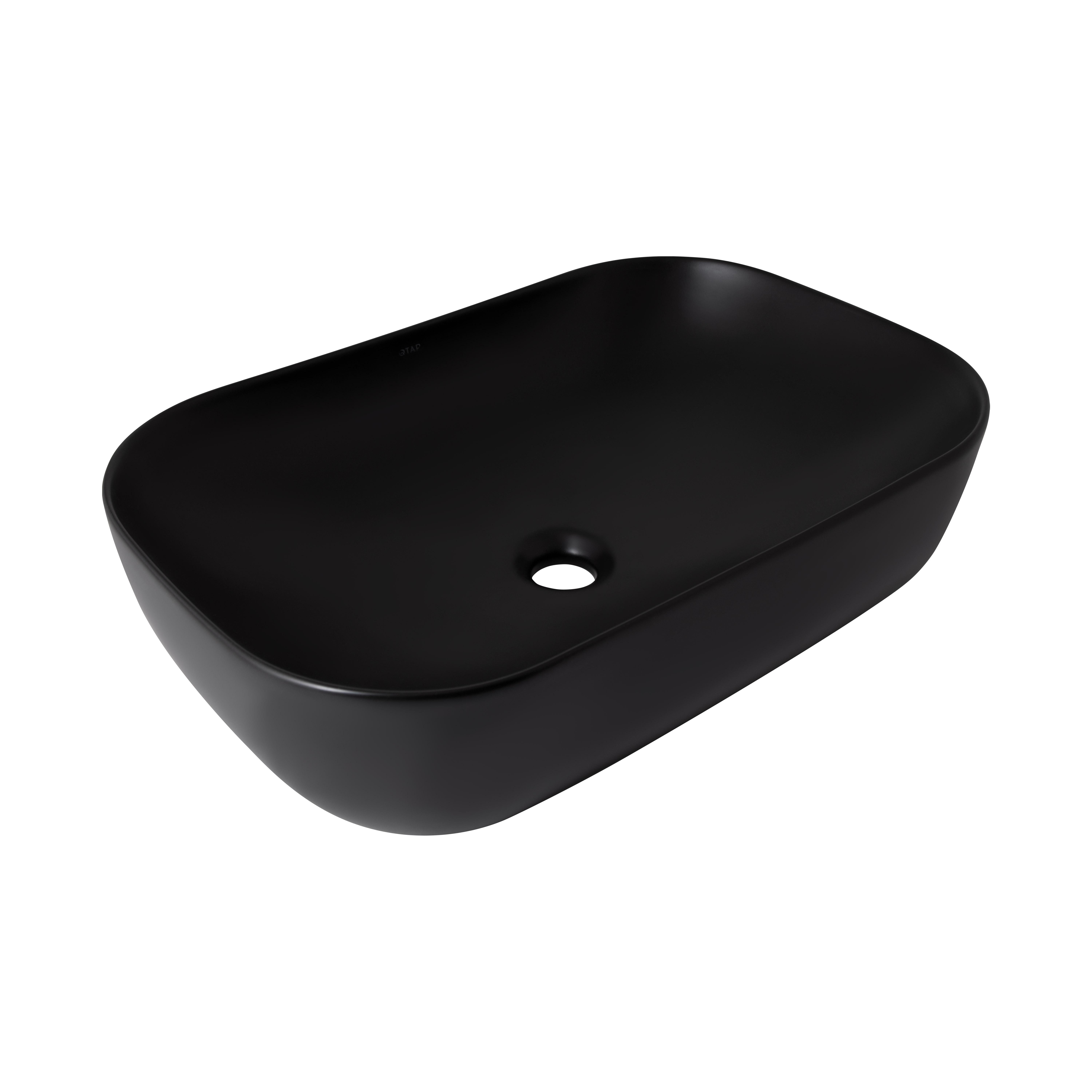 Раковина-чаша Qtap Robin 600x390x150 Black Matt (QT132143PMBMBN)