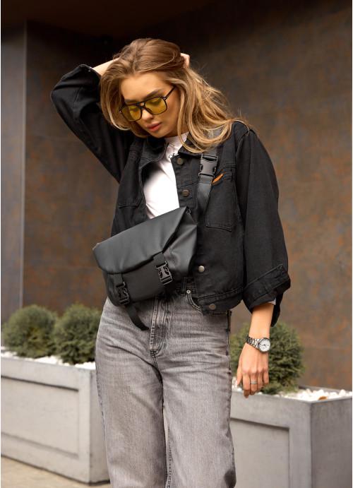 Поясная сумка женская Sambag из экокожи Черный (797033722)