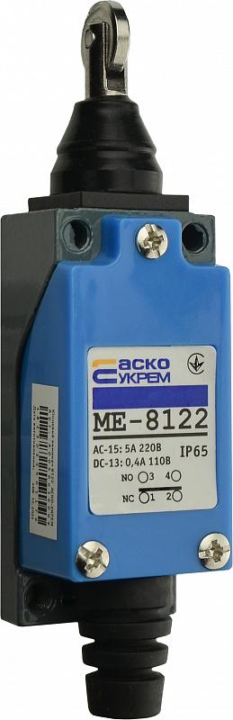 Вимикач кінцевий АСКО-Укрем МЕ 8122 1NO+1NC шток з перпендикулярним металевим роликом 5A 220 V (A0050030009) - фото 3