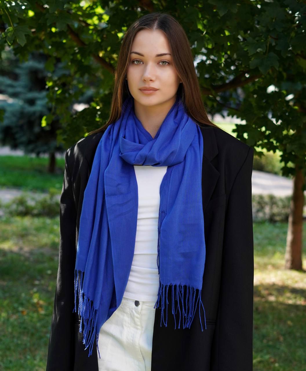 Шарф жіночий My Scarf Мілан 180х60 см Синій (29737942) Шарф жіночий My Scarf Мілан 180х60 см Синій (29737942)
