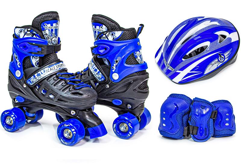 Комплект квадов с защитой Scale Sport р. 29-33 Dark Blue (558687125) - фото 1