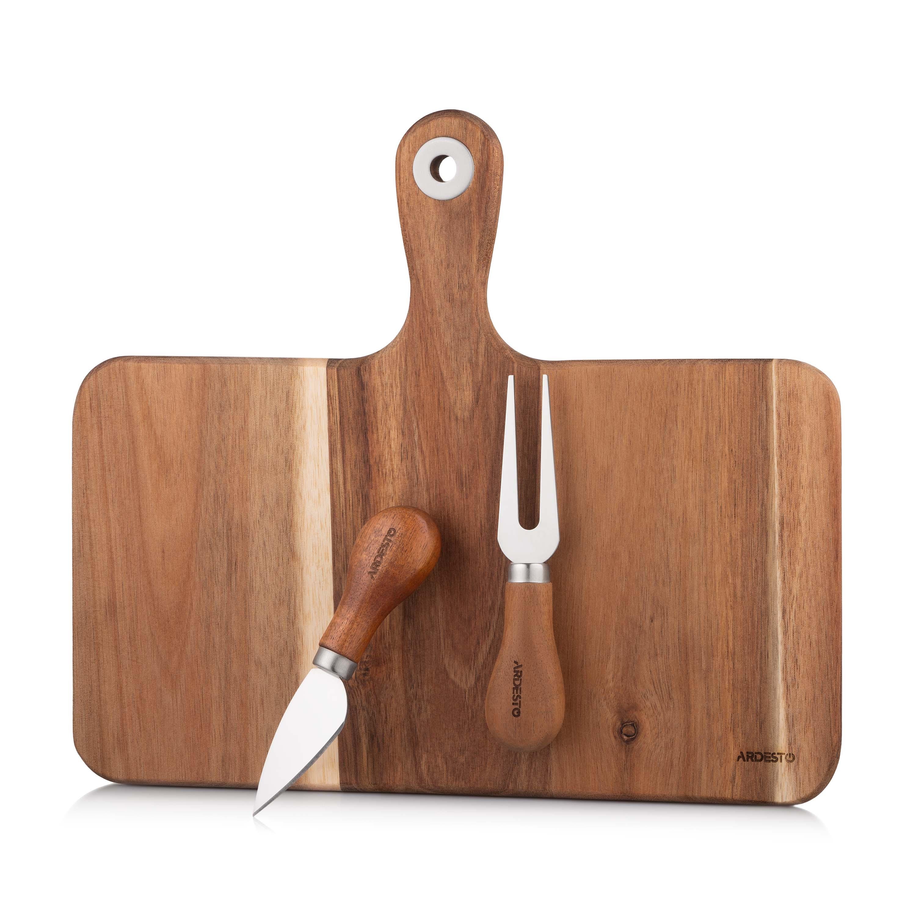 Набор для подачи сыра Ardesto AR0930 Midori дерево 25x29x1,2 см 3 предмета (73646240) - фото 2 Набор для подачи сыра Ardesto AR0930 Midori дерево 25x29x1,2 см 3 предмета (73646240) - фото 2