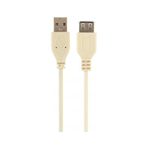 Кабель Gembird Cablexpert USB2.0 AM-USB2.0 AF 0,75 м Белый (CC-USB2-AMAF-75CM/300) - фото 2