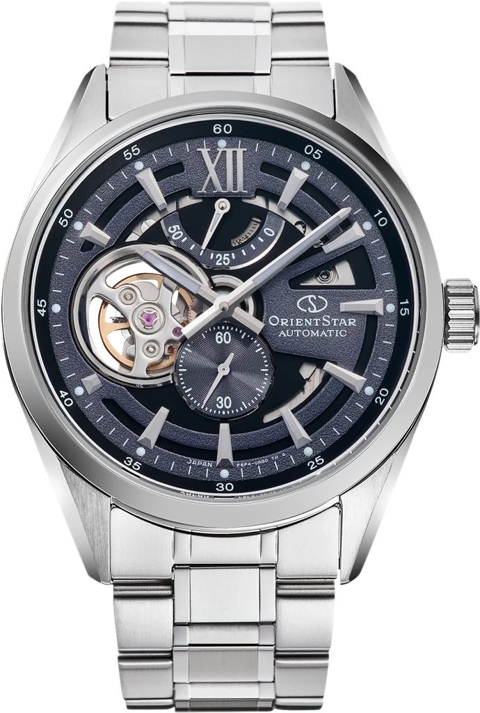 Наручные часы мужские Orient Star Modern Skeleton RE-AV0138V00B со стальным корпусом/сапфировым стеклом WR 100 м Синий (3124658605)