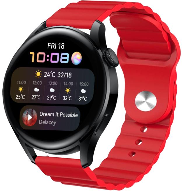 Ремешок Wave для Huawei Watch 3 Red (22574-2D)