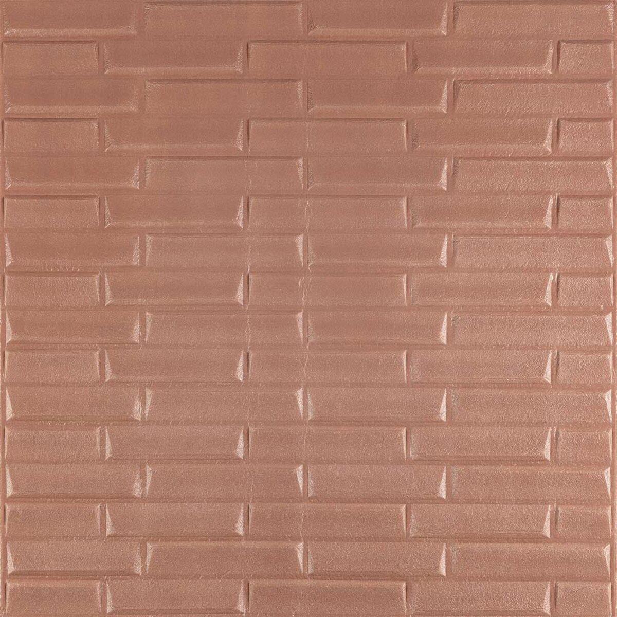 Панель самоклеящаяся 3D кладка 700x770x5 мм Пудровый (SW-00001715)