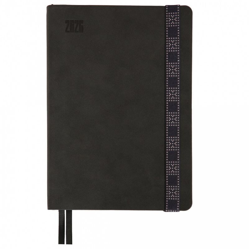 Дневник датированный на 2026 год Leo Planner Voyage А5 мягкий 368 стр. Графитный (252695)