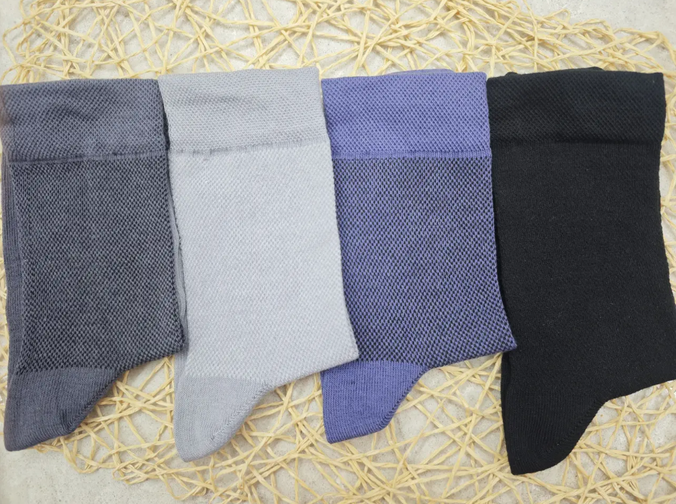 Набор носков мужских King Cotton летние 42-45 г. 4 пары Синий/Серый/Светло-серый/Черный (595S Mix-126)
