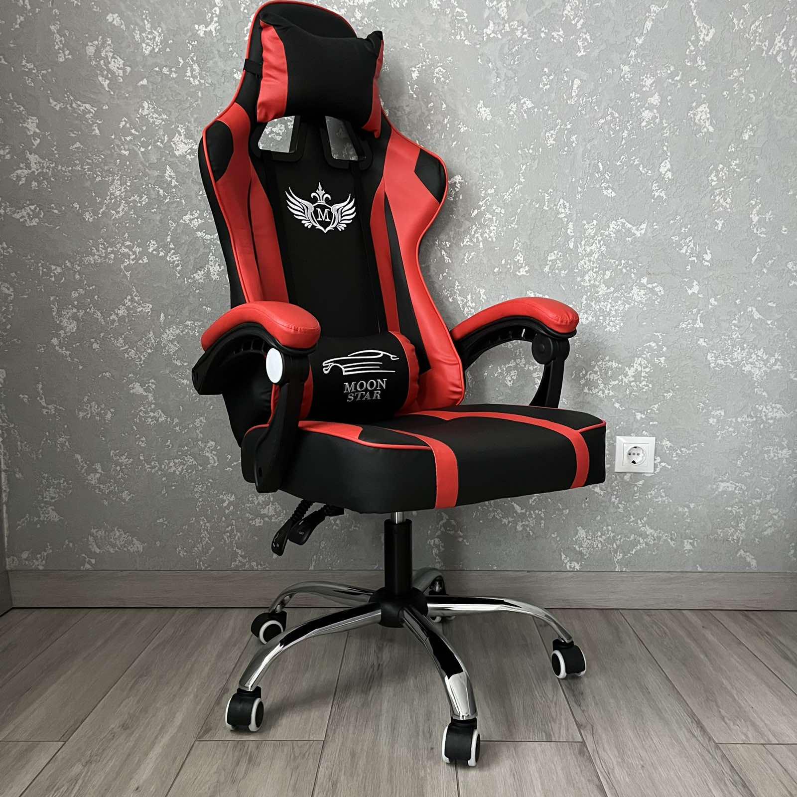 Кресло компьютерное MOONSTAR M1 Черный/Красный (10627158) - фото 3 Кресло компьютерное MOONSTAR M1 Черный/Красный (10627158) - фото 3