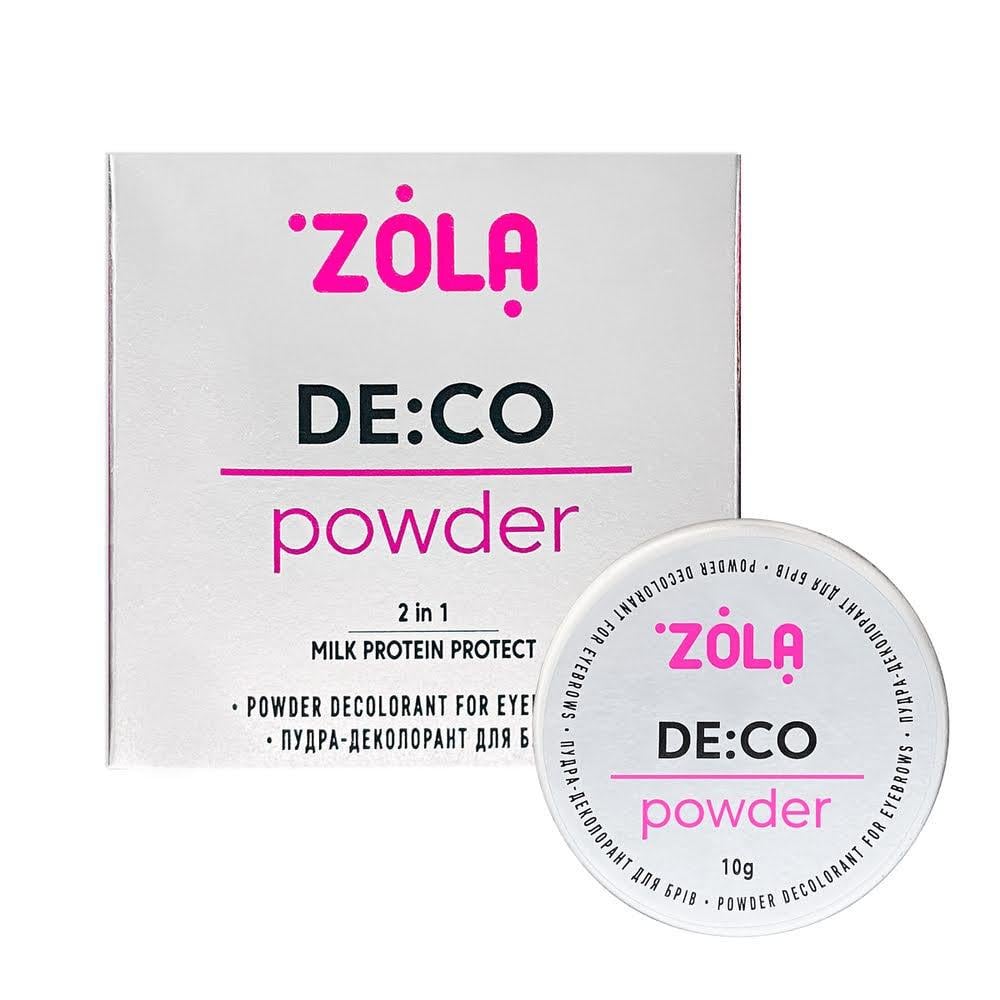 Пудра-деколорант Zola DE:CO Powder 10 г для освещения бровей