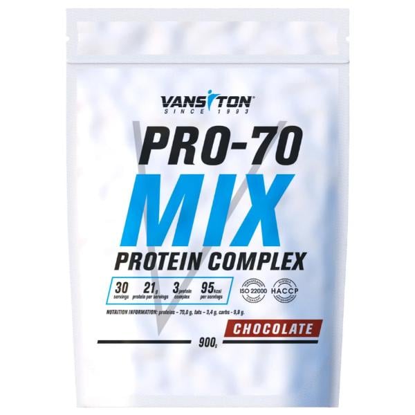 Протеїн Vansiton Pro-70 Mix Chocolate 900 г/30 порцій (23505765)