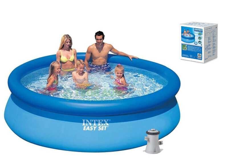 Надувной семейный бассейн Intex 28122 с фильтр-насосом 1250 л/ч 3853 л 305x76 см (10957727)