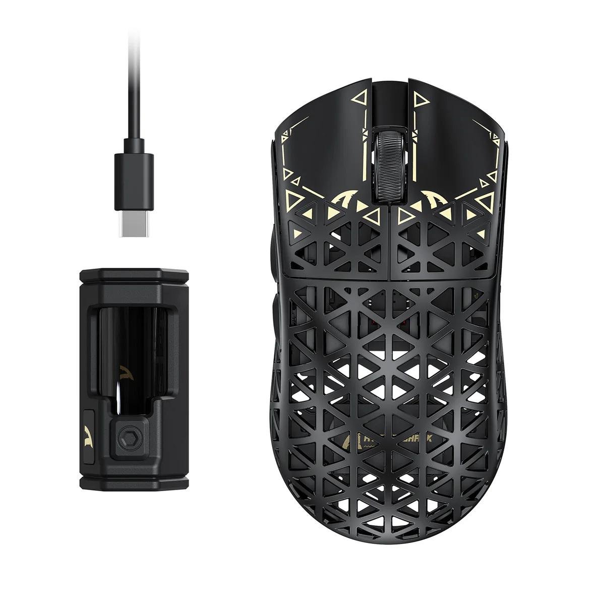 Миша attack shark R5 ULTRA PAW3950 Gaming Mouse 8K 42000 DPI з карбоволокна 39 г Чорний (26404884)