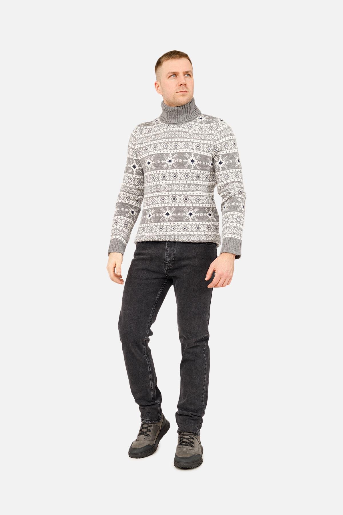 Светр чоловічий ЦБ-00263896 р. 46 Сірий (SKT001029860) - фото 4 Светр чоловічий ЦБ-00263896 р. 46 Сірий (SKT001029860) - фото 4