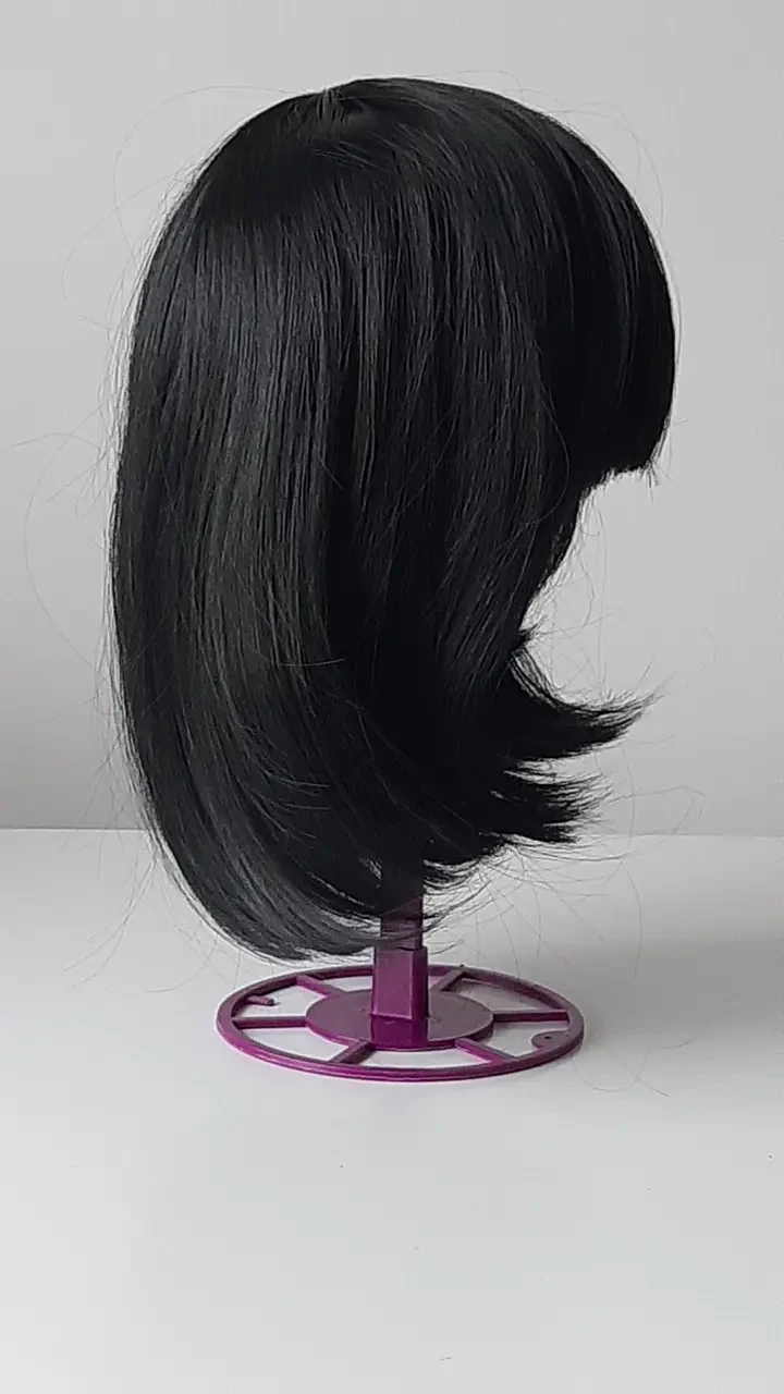 Парик каре искусственные волосы Черный (29118324)