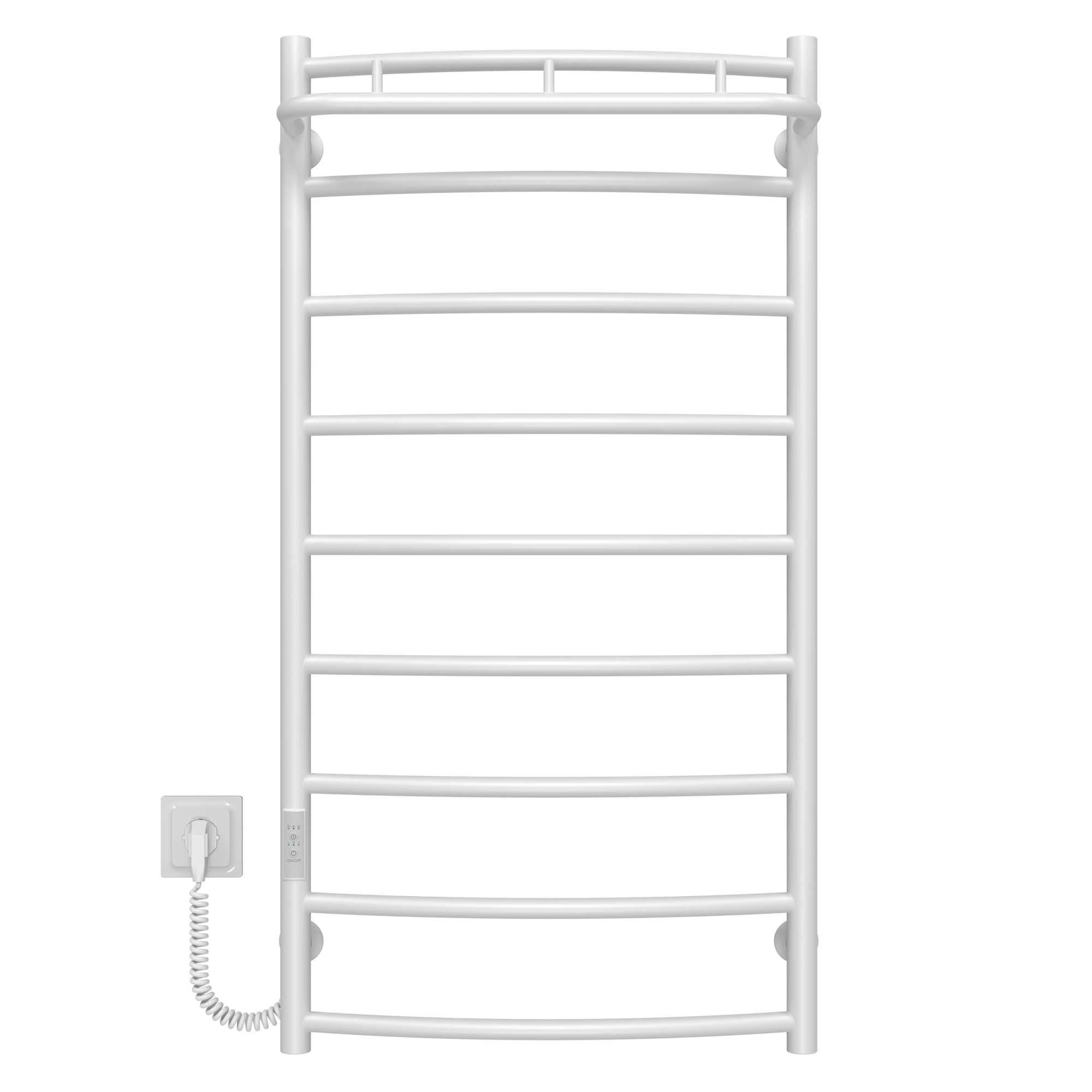 Полотенцесушитель электрический Deffi Классик N П9 WD03 левое подключение нержавеющая сталь 500х1000 см Белый (C.KN.100.50.9.E.W.L.3)