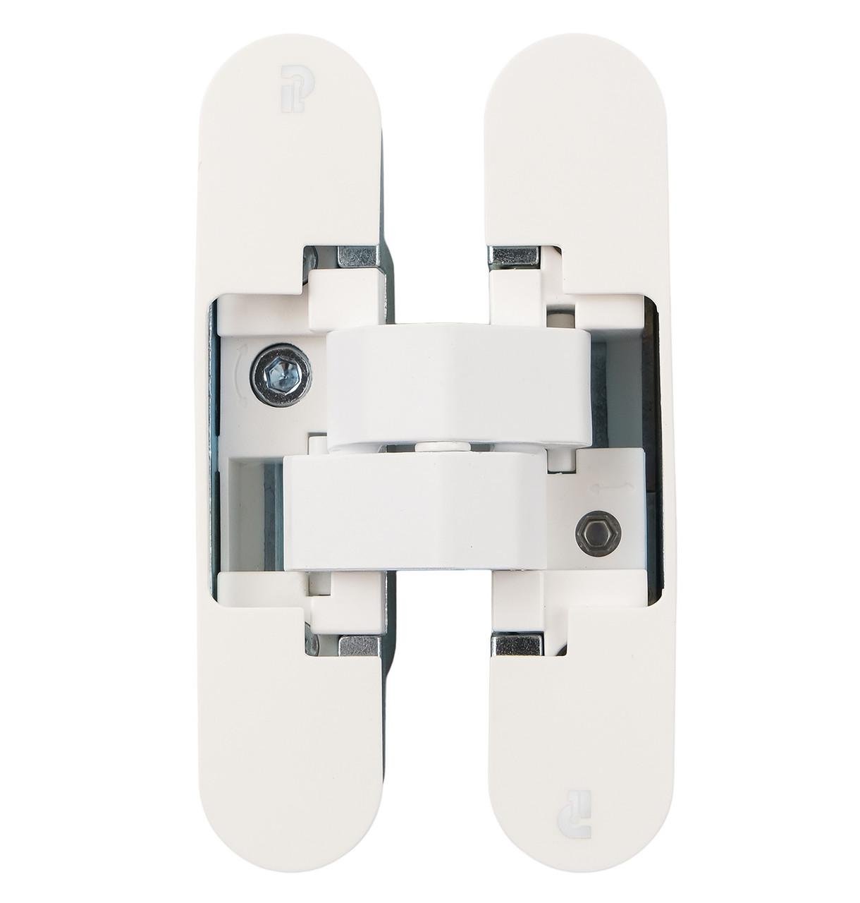Петля прихована Profitlock PL140 3D 24x110 мм для дверей 40 кг Білий матовий (PL140.WH)