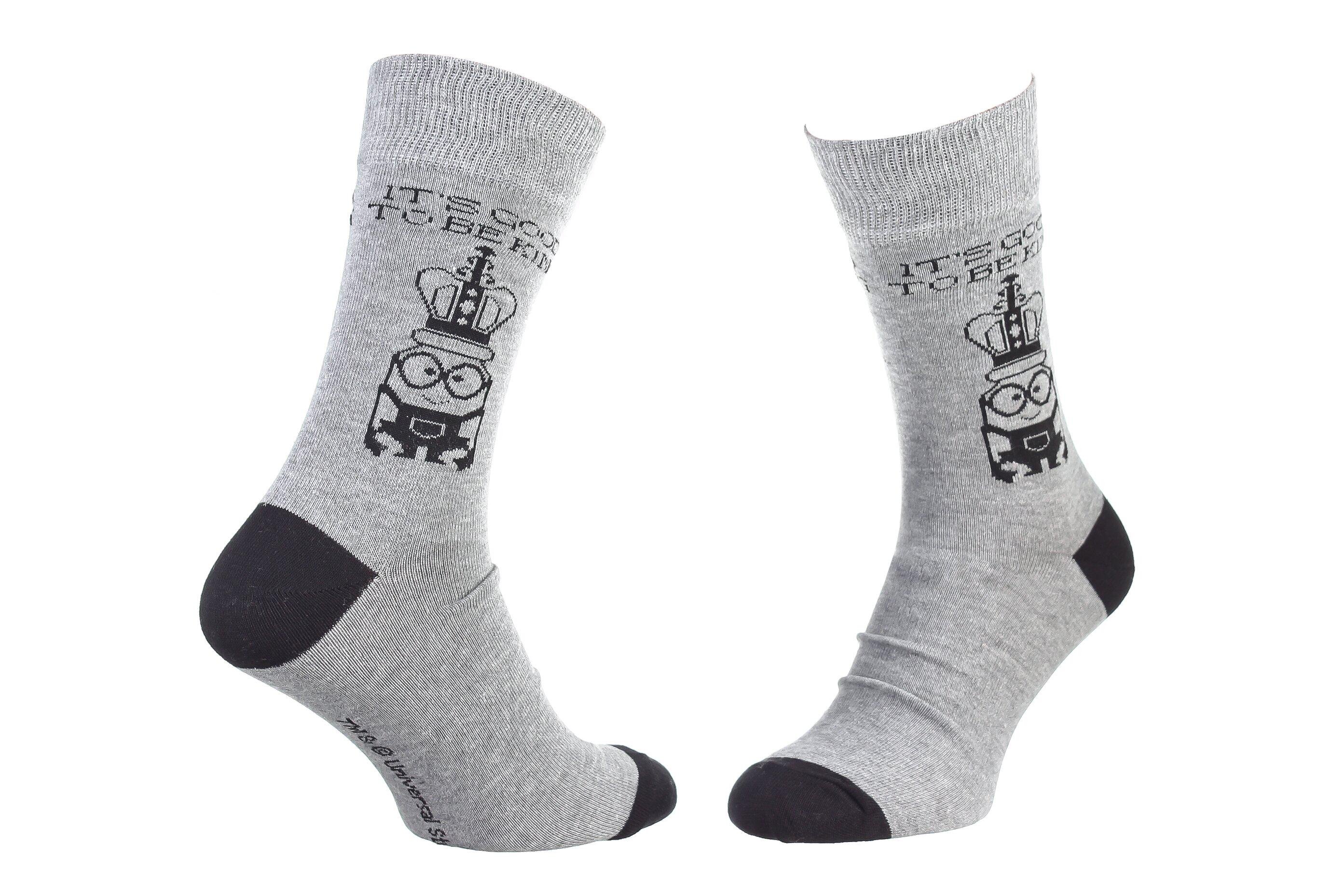 Шкарпетки Minions Minion Crown 1-pack р. 39-42 Dark Gray (93154967-8)