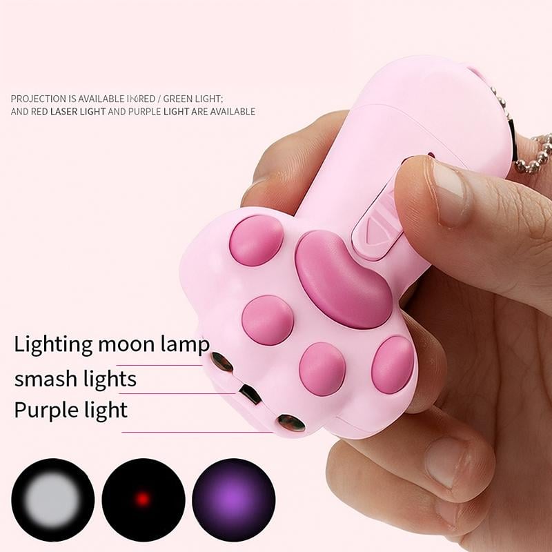 Ігровий ліхтар-лазер для тварин ZK-2020L-LED UV 4 картинки Білий (29703564) - фото 4 Ігровий ліхтар-лазер для тварин ZK-2020L-LED UV 4 картинки Білий (29703564) - фото 4