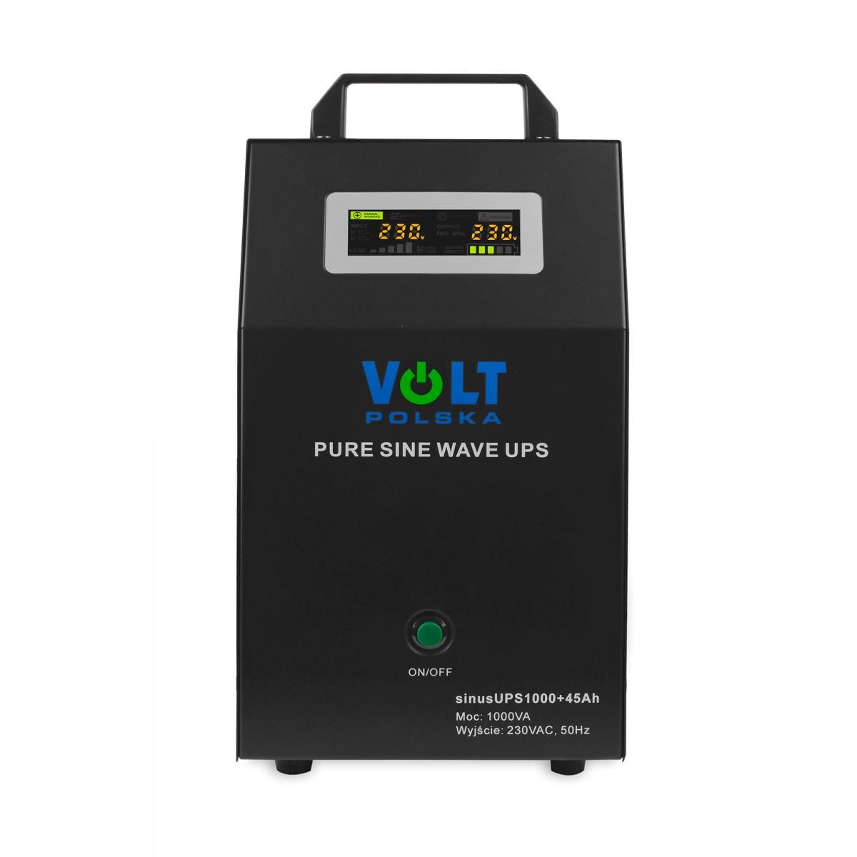 Источник бесперебойного питания Volt Polska Sinus UPS 1000 с AKU 45 Ah 800/1000W (3SR900WA45) Источник бесперебойного питания Volt Polska Sinus UPS 1000 с AKU 45 Ah 800/1000W (3SR900WA45)