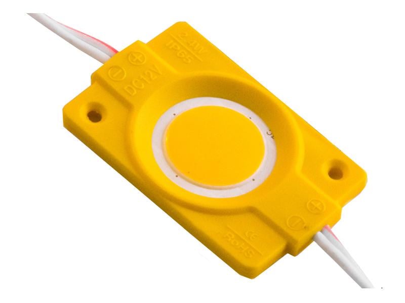 Модуль светодиодный LEDUA COB-1шт 12V 2,4W 46 мм Желтый (2819)