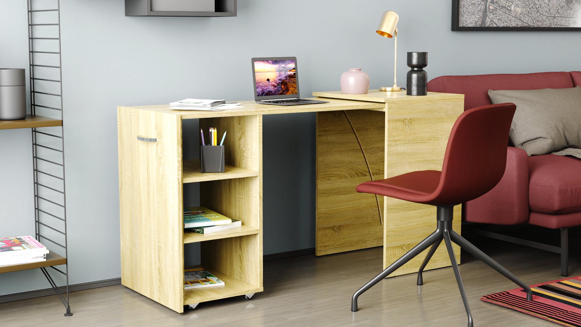 Стіл-тумба трансформер Ferrum-decor Смарт 1/1 ДСП 16 мм 750x1450x500 мм Дуб Сонома (FRD-105070) - фото 10 Стіл-тумба трансформер Ferrum-decor Смарт 1/1 ДСП 16 мм 750x1450x500 мм Дуб Сонома (FRD-105070) - фото 10