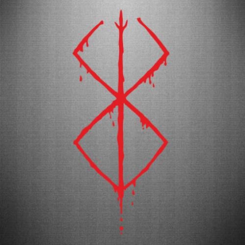 Наклейка Berserk Blood 10,8x25 см Красный (21561911)