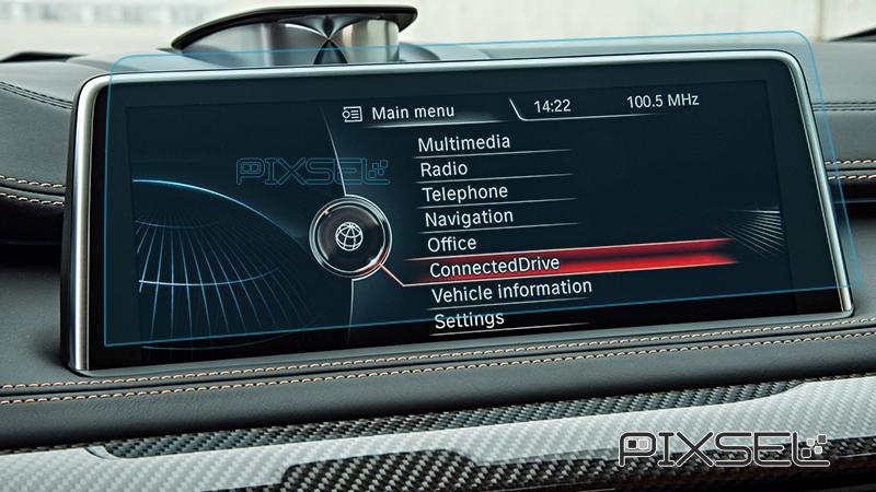 Скло захисне Pixsel на монітор BMW X6 11,7“ 2015-2018 F16 гартоване глянець