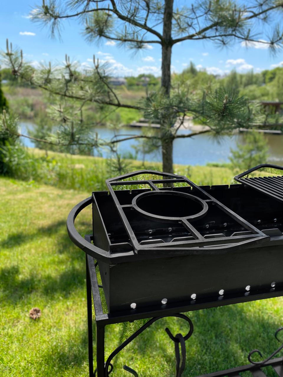 Универсальная подставка под казан Metalzavod для мангала 510х270мм 51х27х6 см (TAGAN-UNV) - фото 3