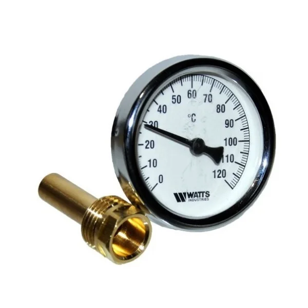 Термометр WATTS 1/2" Ф63 мм