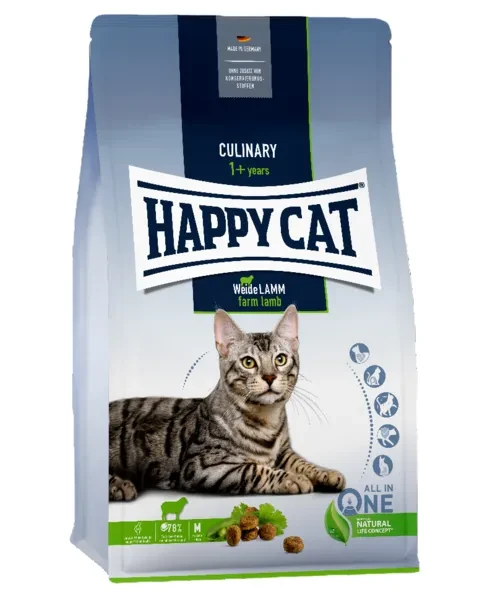 Корм сухой Happy Cat Culinary Weide-Lamm для взрослых кошек с ягнятиной 4 кг (70549)