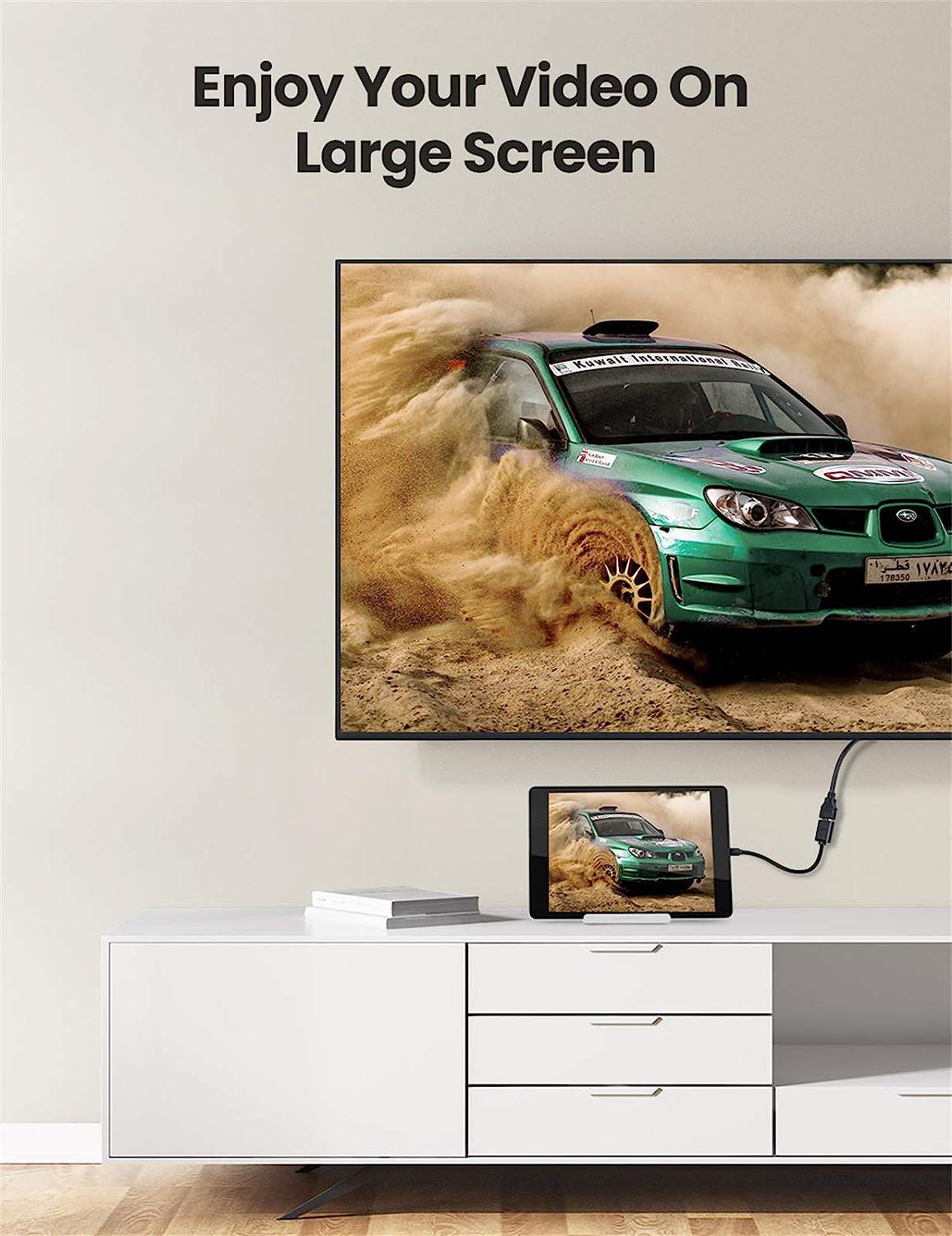 Перехідник UGREEN Micro HDMI-HDMI 4K 60Гц 1080p 120Гц 18 Гбіт/с HDMI-D-HDMI 2.0 HDR 3D Dolby Чорний (20134) - фото 2 Перехідник UGREEN Micro HDMI-HDMI 4K 60Гц 1080p 120Гц 18 Гбіт/с HDMI-D-HDMI 2.0 HDR 3D Dolby Чорний (20134) - фото 2