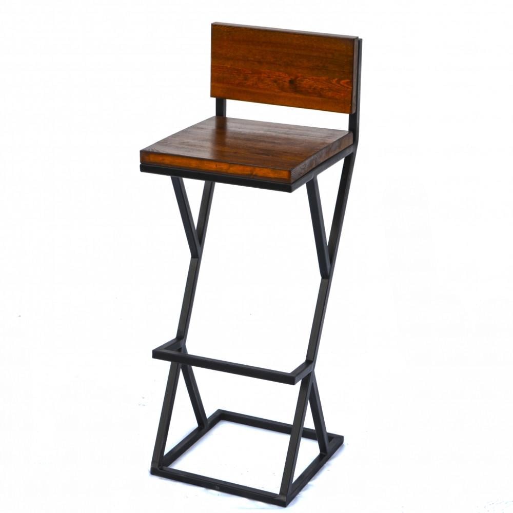 Барный стул Троян 2 Лофт со спинкой (2616442686)