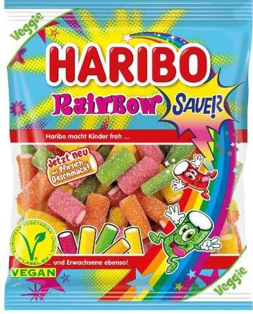 Цукерки желейні Haribo Rainbow Sauer 160 г (21780)