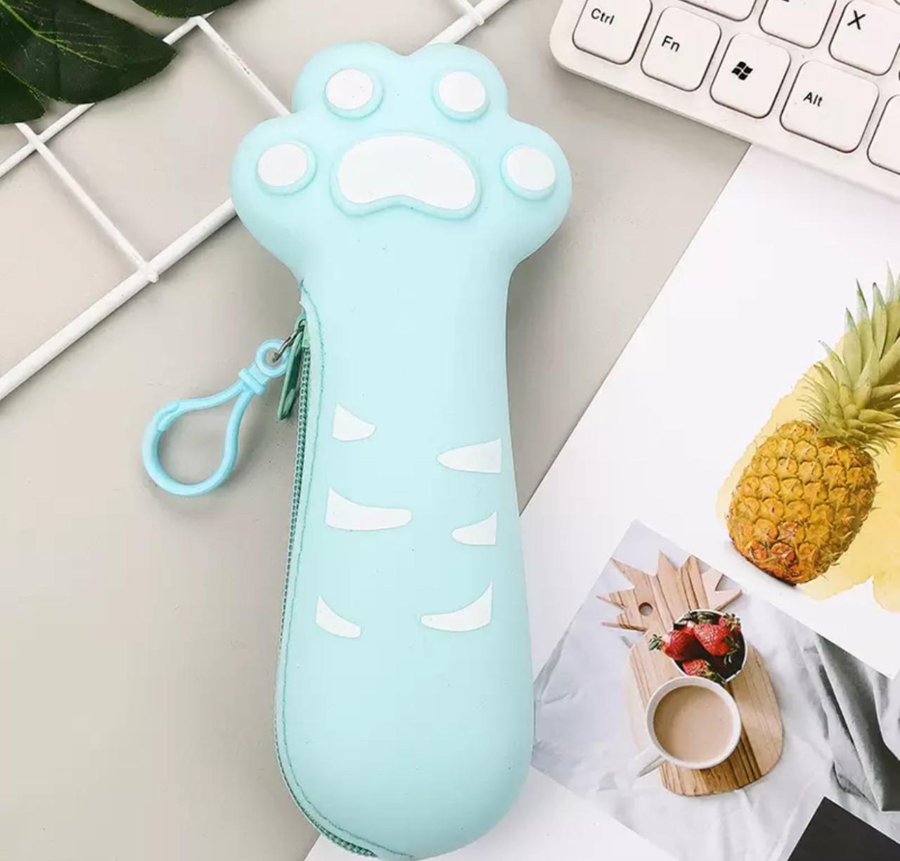 Пенал Лапка силіконовий Небесний (2518097979)