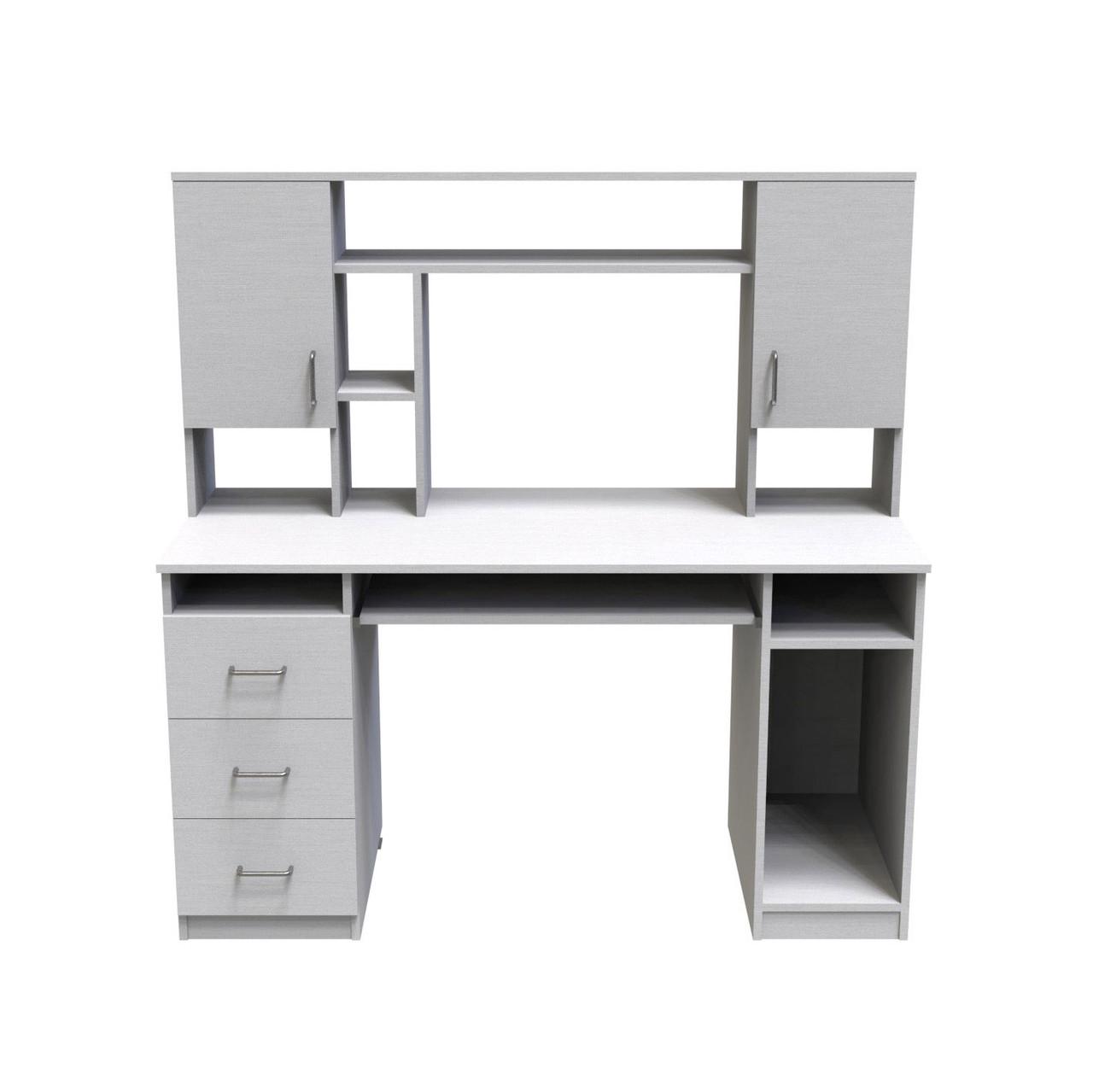 Стол компьютерный Анжело Ferrum-decor ДСП 16 мм 1400x1422x600 мм Белый (FRD-104704)