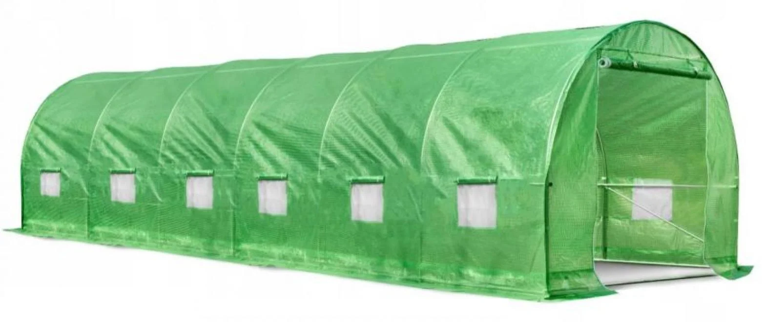 Плівка поліетиленова Bonro для теплиці або парника на 6 секції та 12 вікон 18 кв. м 600x300x200 см Зелений (124-76-42400479)